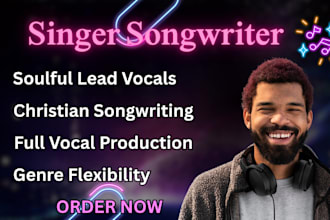 your male christian singer, songwriter, gospel vocalist, lyricist