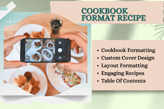 write quality cookbook recipe book, cookbook design, cookbook formatting, ebook