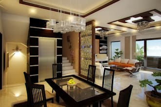 360 interior rendering,modern livingroom,wall interior partition,checkered tiles
