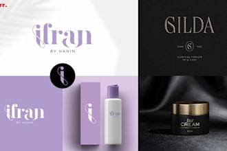 design unique cosmetics skincare logo for your brand