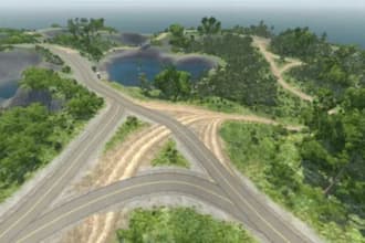 create custom track, map for beamng, beamng drive