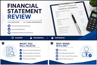prepare financial statement an accounting report