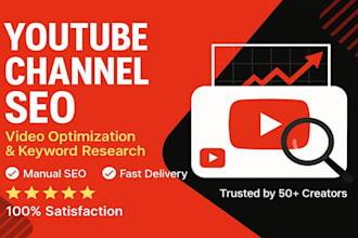 do youtube channel SEO, keyword research and video rank