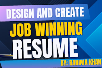 design stylish and job winning resumes