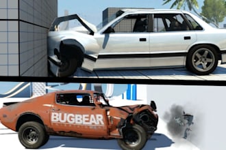 build high performance vehicles and damage models for beamng or assetto corsa