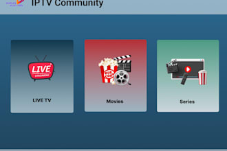 build a custom iptv app, samsung tizen, lg, amazon TV, vod app with admin panel