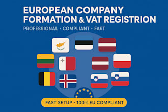 do company registration, vat in cyprus, malta, estonia latvia, germany poland uk