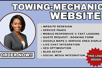 towing website, roadside assistance emergency towing website mechanic website