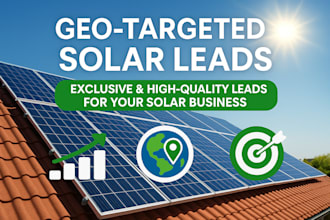 generate geo targeted solar panel leads in USA and canada