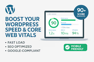 optimize wordpress core web vitals, pagespeed and gtmetrix
