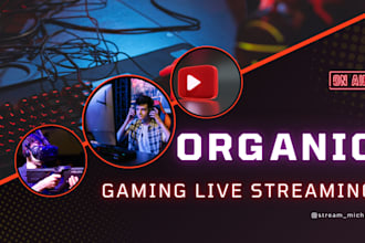 do organic youtube livestream promotion for gaming niche