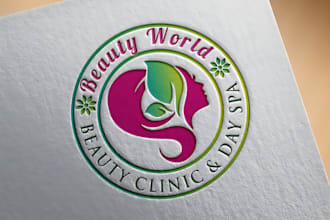 do unique fashion, beauty, cosmetic, spa and hair salon logo or graphics design