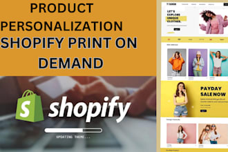 set up shopify store teeinblue product personalize shopify store design