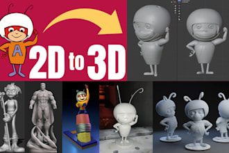 convert 2d image to 3d model design 3mf obj stl file cad blender for3d printing