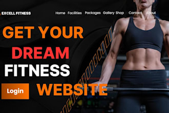 design and redesign fitness trainer, yoga, gym, and personal trainer websites