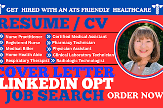 write ats medical resume, registered nurse and surgeon cv, and cover letter