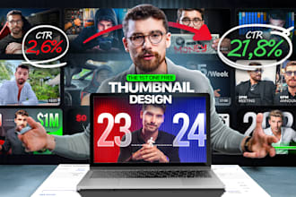 design a youtube thumbnail in finance style within 12h