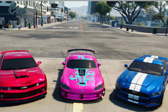 custom fivem car gta5 car model 3d car rendering liverie police fivem car gta v