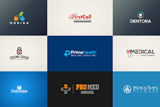 design a professional medical logo or healthcare brand