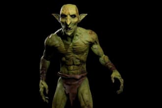 build3d non human model,character design, monster,texture,alien creature,rig,ue5