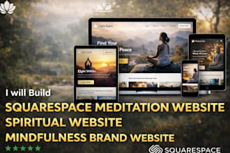 build squarespace meditation website spiritual website mindfulness brand website