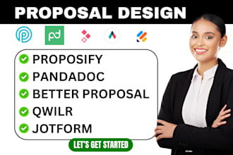 design high converting proposals in proposify, pandadoc, jotform, and qwilr