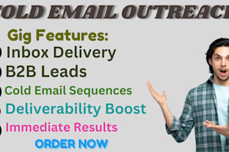 set up a cold email outreach system to get b2b leads