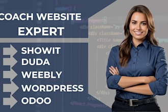 build and revamp or redesign websites on weebly, duda, or wix for coaches
