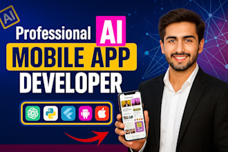 develop chatgpt ai mobile app or website ai saas app ai chatbot ai software