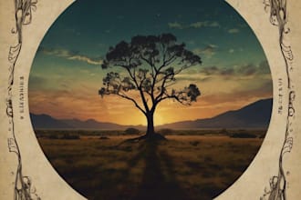create a cover for music album or song