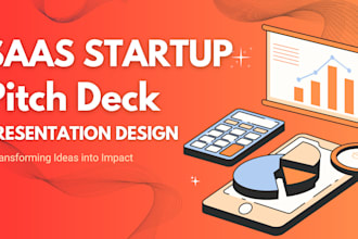 design saas startup pitch deck fintech fundraising presentation design