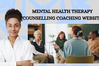 design medical therapy website mental health wellness and counselling website