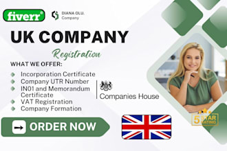 do UK company registration and vat registration,utr, eori