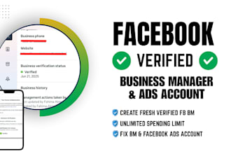fix or create facebook business manager and ad account