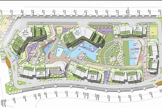 landscape design, rv park map,garden plan,site plan,town maps,backyard in sketch