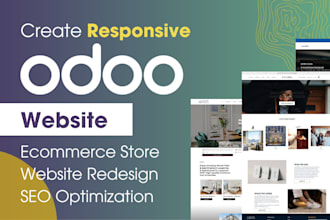 design responsive odoo business, ecommerce website