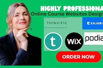 build course websites on kajabi teachable podia