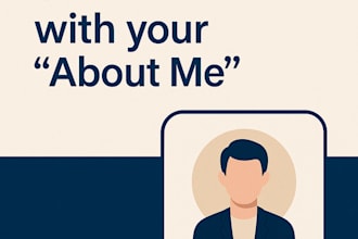 rerwrite your about me to sound confident and professional