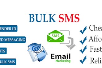 send bulk sms campaigns,  cold emails and sms marketing