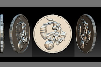 sculpt any 3d coin and medallion for 3d printing