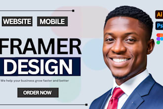 build framer website design fix figma to framer redesign web landing page expert