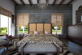 design 3d golf lounge,modern bedroom interior,cgi floor rendering,tv area design