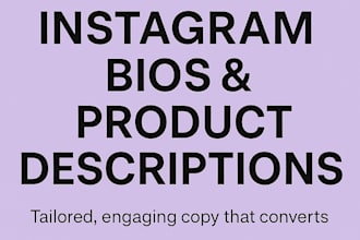 write catchy instagram bios and engaging captions
