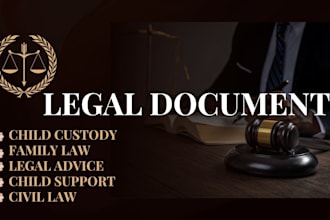 assist in family law document drafting divorce alimony child custody adoption