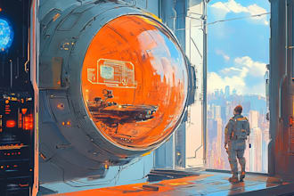 draw high quality spaceship concept