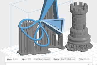 design a prototype model and deliver stl files for 3d printing