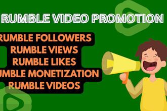 do rumble video promotion for your channel to increase followers