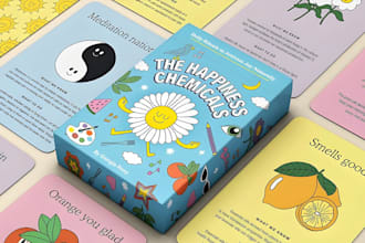 design custom playing card game flashcards digital illustration education cards