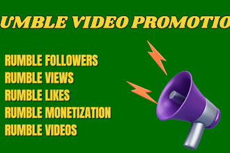 do organic rumble video promotion