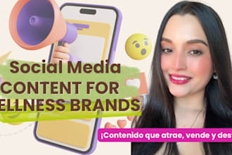 create social media content for wellness brands